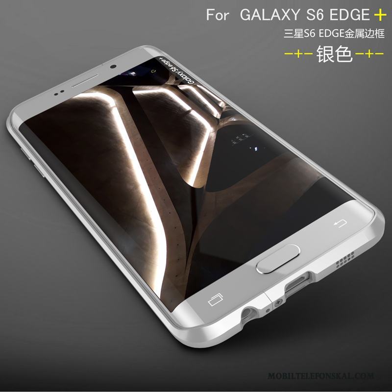 Samsung Galaxy S6 Edge + Stjärna Bakre Omslag Skal Skydd Telefon Metall Frame