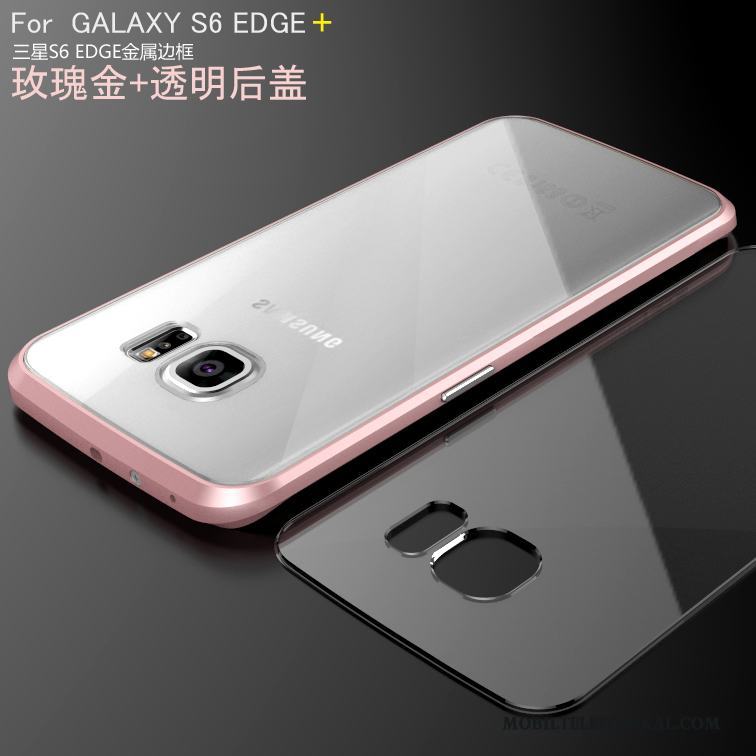 Samsung Galaxy S6 Edge + Stjärna Bakre Omslag Skal Skydd Telefon Metall Frame