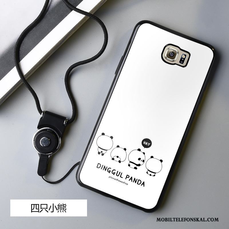 Samsung Galaxy S6 Edge Tecknat Silikon Svart Fallskydd Skal Telefon Mjuk Fodral