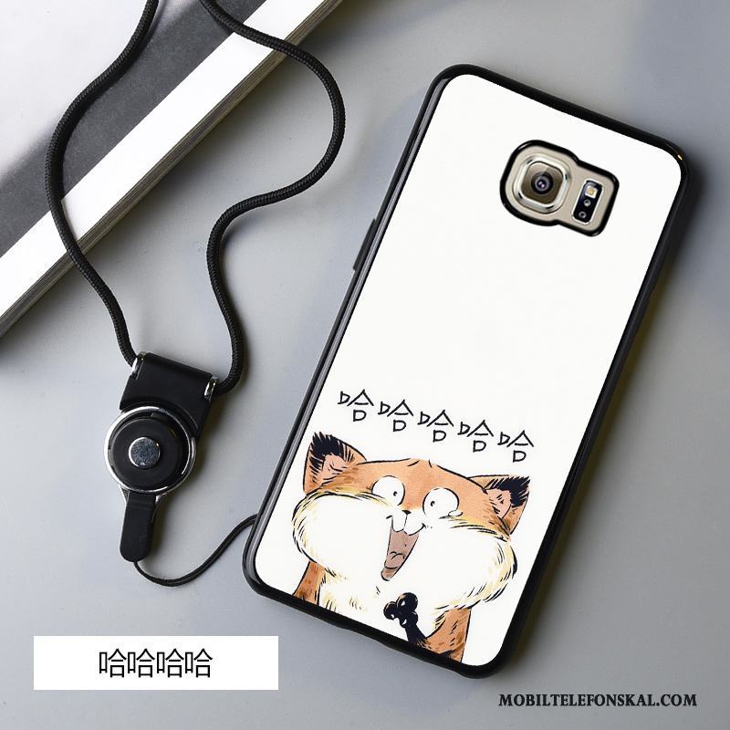 Samsung Galaxy S6 Edge Tecknat Silikon Svart Fallskydd Skal Telefon Mjuk Fodral