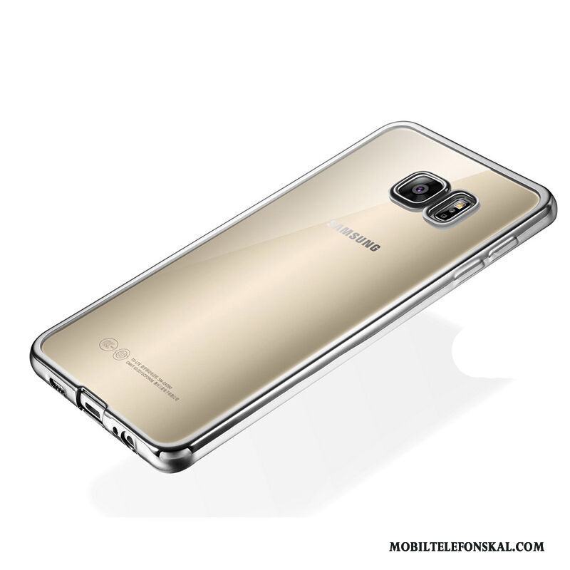 Samsung Galaxy S6 Fodral Guld Mjuk Plating Skal Silikon Fallskydd
