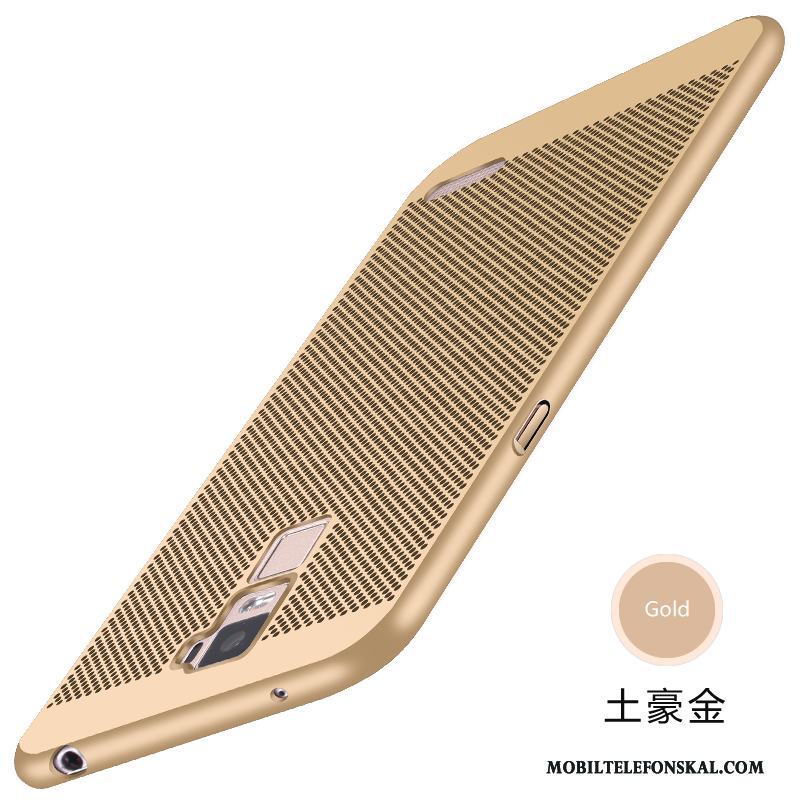 Samsung Galaxy S6 Skal Röd Hård Fallskydd Nubuck Trend Fodral Andningsbar