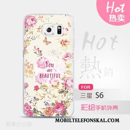 Samsung Galaxy S6 Skal Telefon Mobil Telefon Stjärna Fodral Grön Skydd