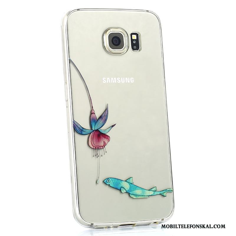 Samsung Galaxy S6 Skal Telefon Skydd Mjuk Stjärna Personlighet Transparent Silikon