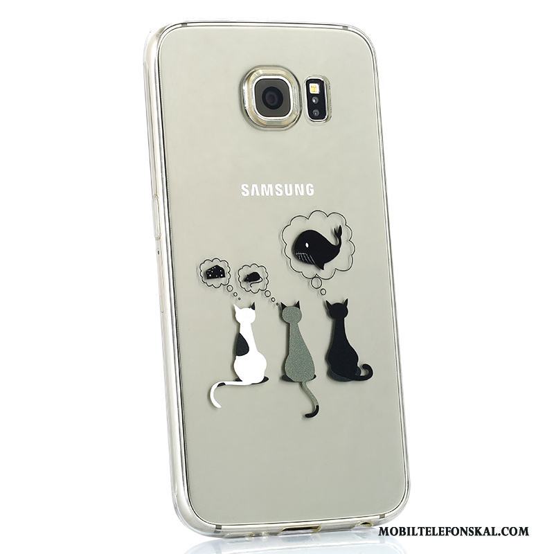 Samsung Galaxy S6 Skal Telefon Skydd Mjuk Stjärna Personlighet Transparent Silikon