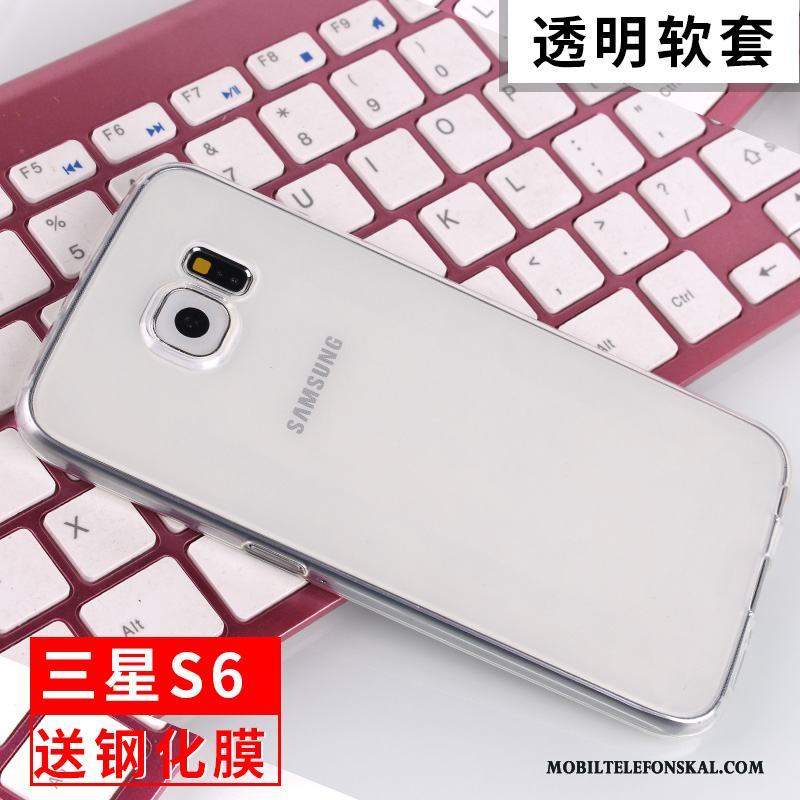 Samsung Galaxy S6 Skydd Fodral Skal Telefon Silikon Fallskydd Mjuk Mobil Telefon
