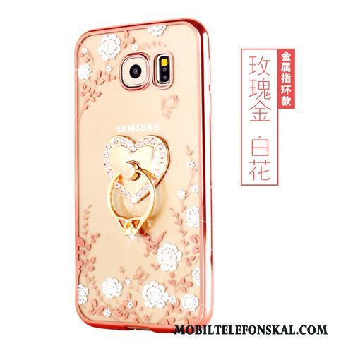 Samsung Galaxy S7 Edge Fodral Guld Stjärna Skydd Silikon Mjuk Skal Telefon