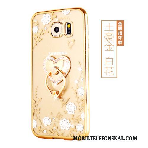Samsung Galaxy S7 Edge Fodral Guld Stjärna Skydd Silikon Mjuk Skal Telefon
