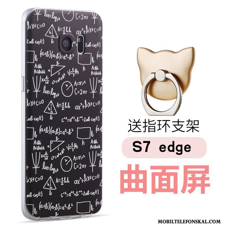 Samsung Galaxy S7 Edge Personlighet Lättnad Stjärna Slim Skal Telefon Tecknat Silikon