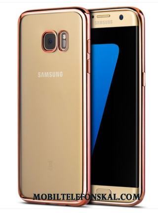 Samsung Galaxy S7 Edge Silver Skydd All Inclusive Silikon Fodral Skal Telefon Fallskydd