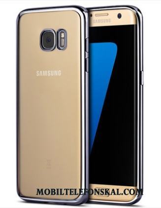 Samsung Galaxy S7 Edge Silver Skydd All Inclusive Silikon Fodral Skal Telefon Fallskydd