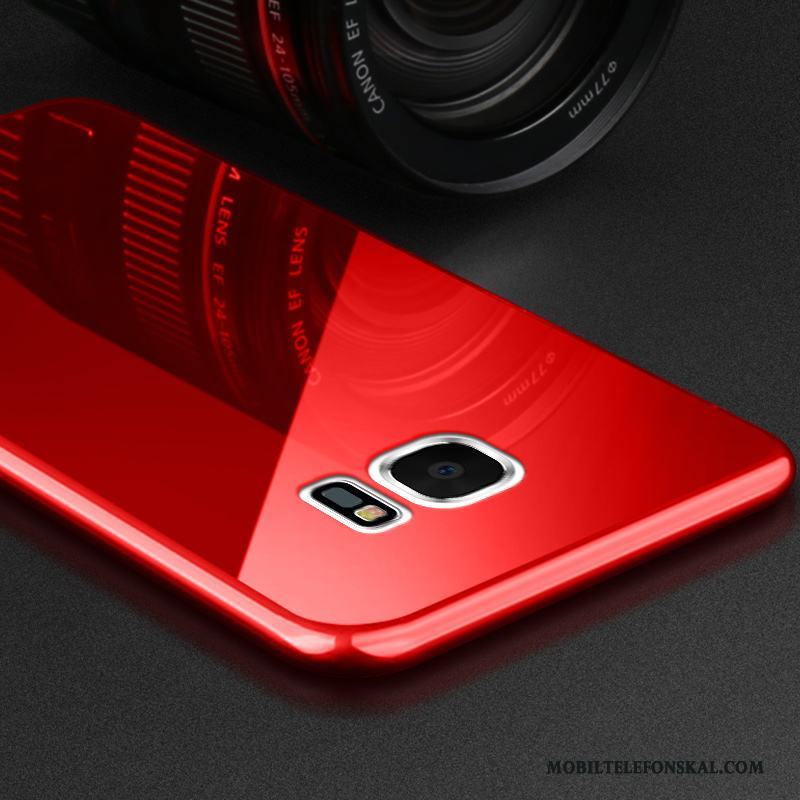 Samsung Galaxy S7 Edge Skal Personlighet Slim Support Fallskydd Stjärna Enkel Röd