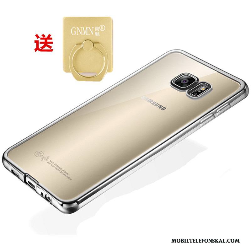 Samsung Galaxy S7 Edge Skal Skydd Silikon Rosa Mobil Telefon Stjärna Mjuk Transparent