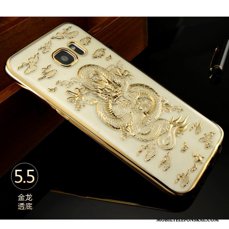 Samsung Galaxy S7 Edge Skal Stjärna Svart Kinesisk Drake Silikon Mjuk All Inclusive Kinesisk Stil