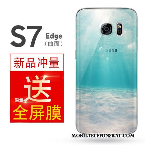 Samsung Galaxy S7 Edge Skal Telefon Fallskydd All Inclusive Enkel Fodral Gul Stjärna