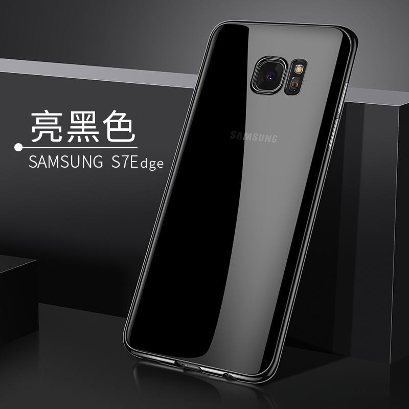 Samsung Galaxy S7 Edge Transparent Mjuk Fodral Trend Skal Stjärna Telefon