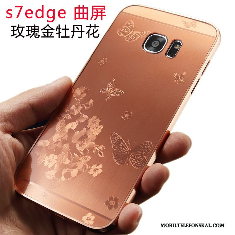 Samsung Galaxy S7 Edge Trend Metall Silver Ny Personlighet Skal Telefon Stjärna
