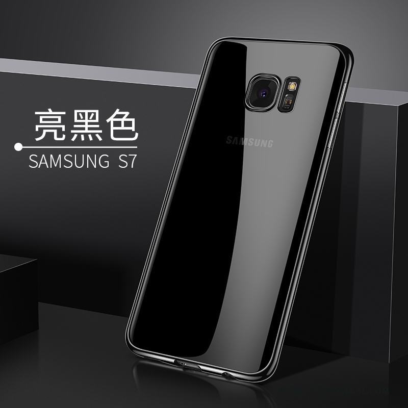 Samsung Galaxy S7 Fodral Skal Mjuk Trend Silver Stjärna Telefon