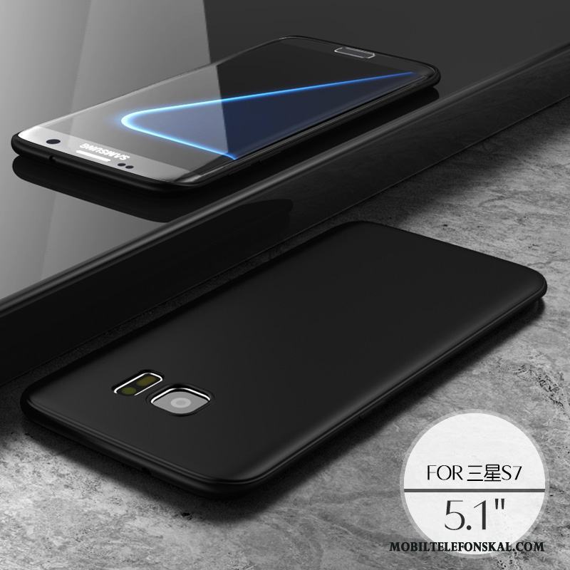 Samsung Galaxy S7 Nubuck Ny Skal Telefon Blå Stjärna Silikon
