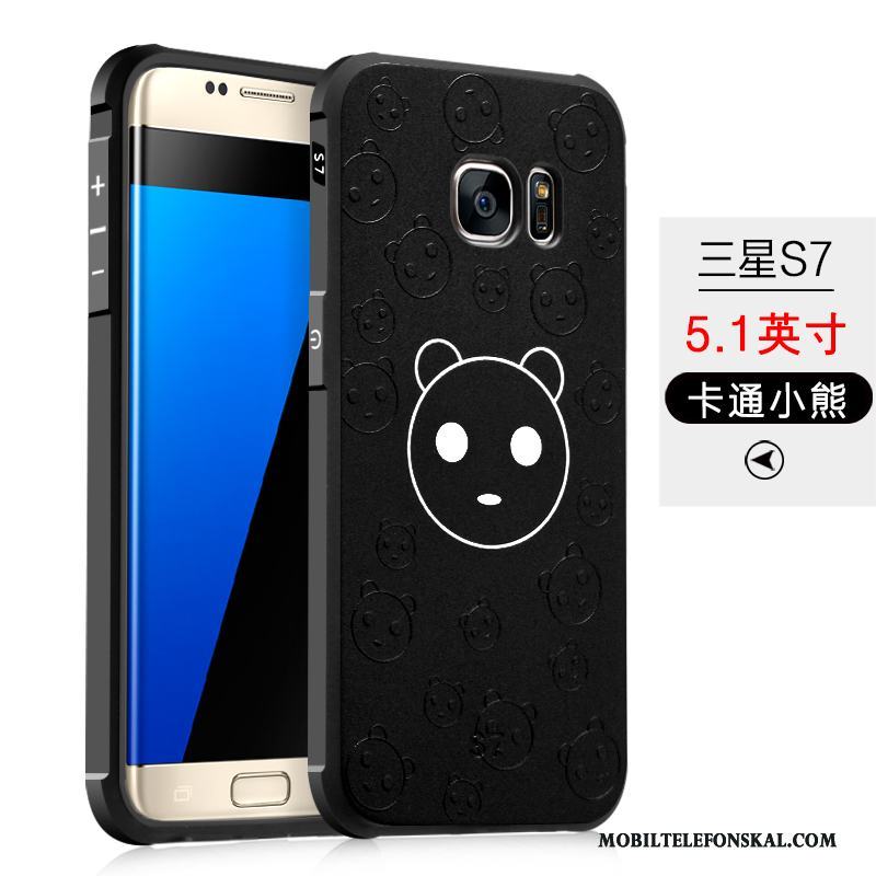 Samsung Galaxy S7 Skydd Nubuck Silikon Fodral Skal Telefon Fallskydd Stjärna