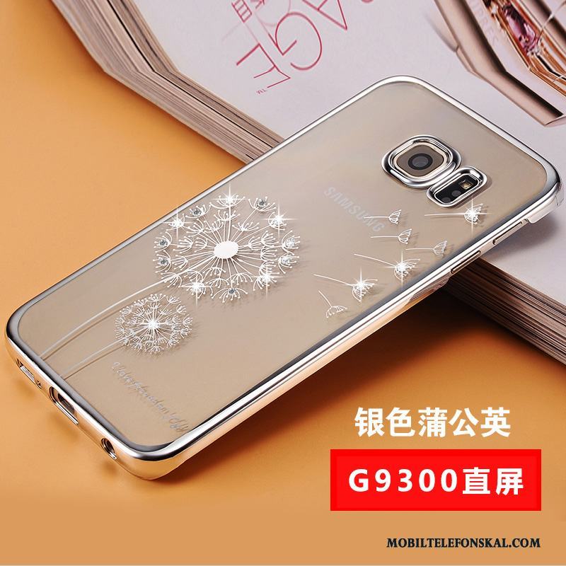 Samsung Galaxy S7 Skydd Skal Telefon Strass Purpur Fallskydd Slim Fodral