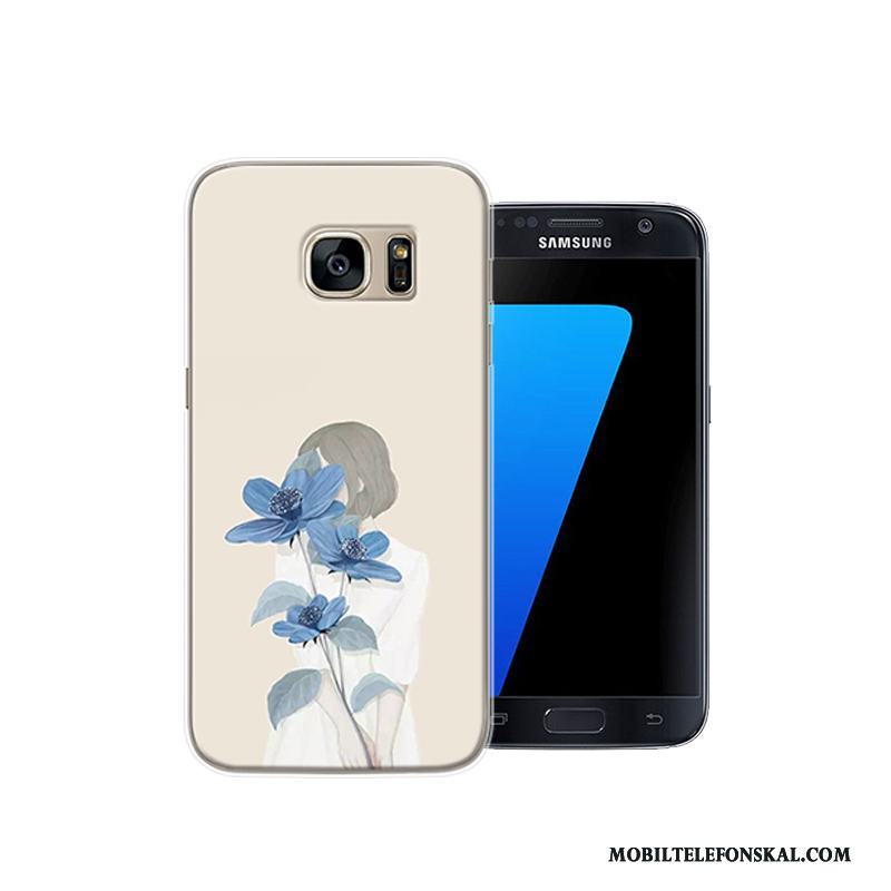 Samsung Galaxy S7 Stjärna Skal Telefon Personlighet Fallskydd Fodral Kreativa Rosa