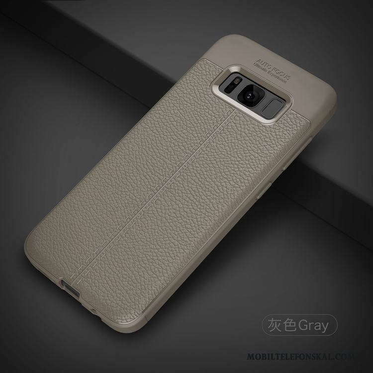 Samsung Galaxy S8 All Inclusive Silikon Grön Läderfodral Stjärna Skal Telefon Fallskydd