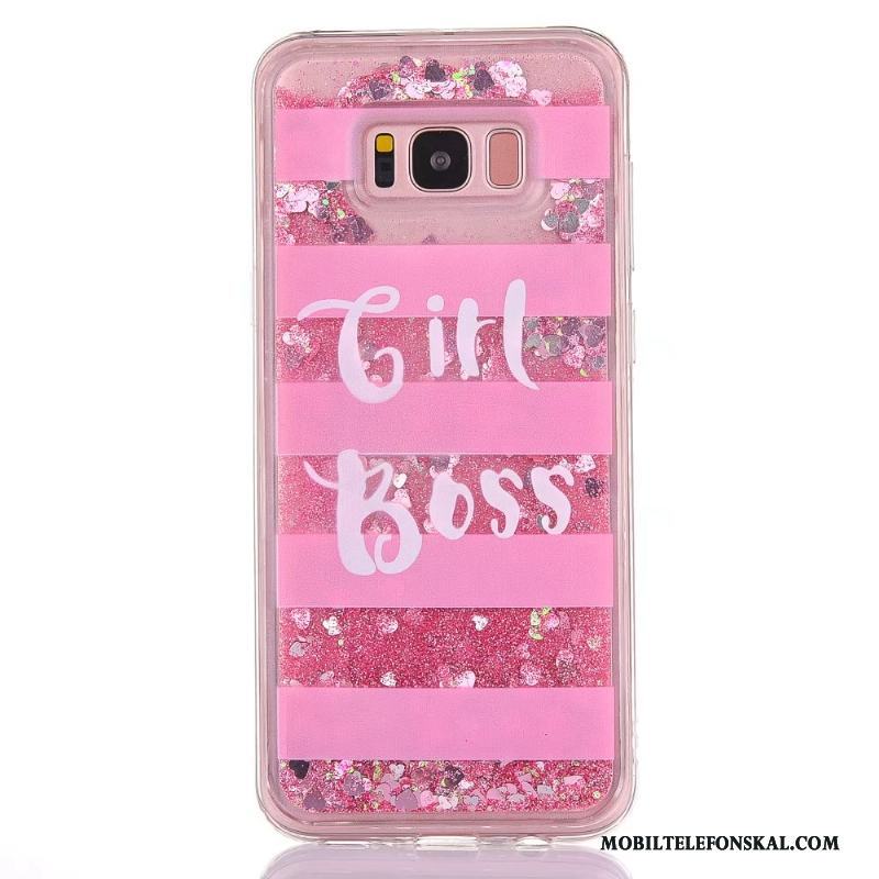 Samsung Galaxy S8+ All Inclusive Skal Telefon Stjärna Kvicksand Skydd Rosa Fodral