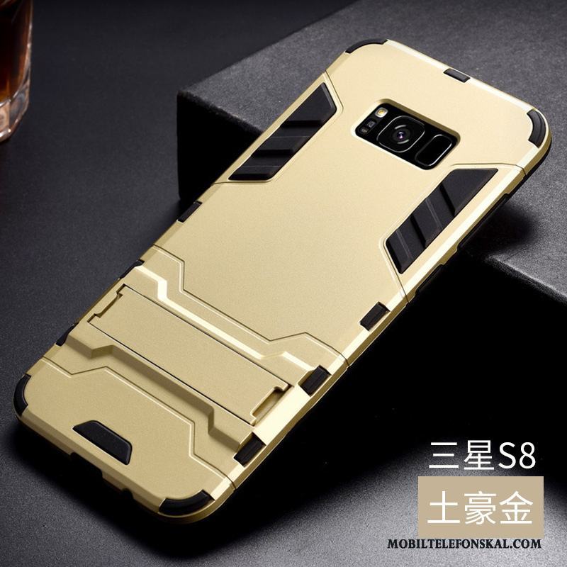 Samsung Galaxy S8 Bakre Omslag Trend Skal Telefon Metall Transparent Skydd Fodral