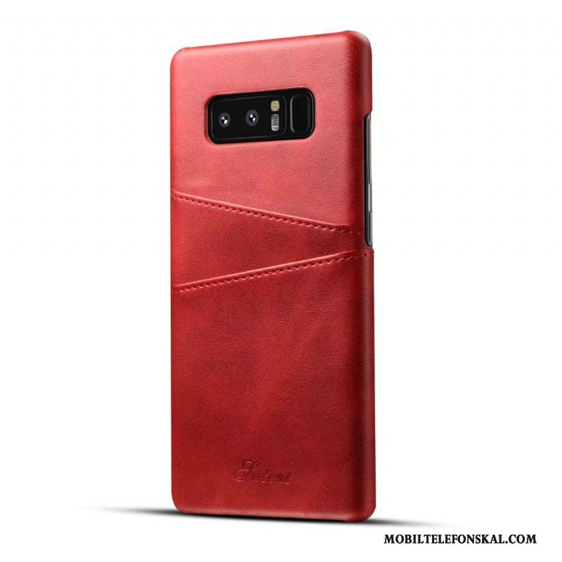 Samsung Galaxy S8+ Blå Stjärna Business Skal Telefon Äkta Läder Skydd Personlighet
