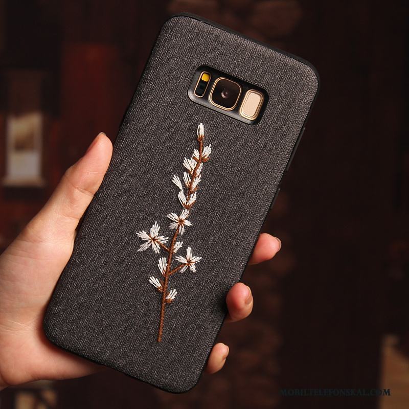 Samsung Galaxy S8+ Broderi Silikon Fallskydd Mobil Telefon Skal Telefon Personlighet Stjärna