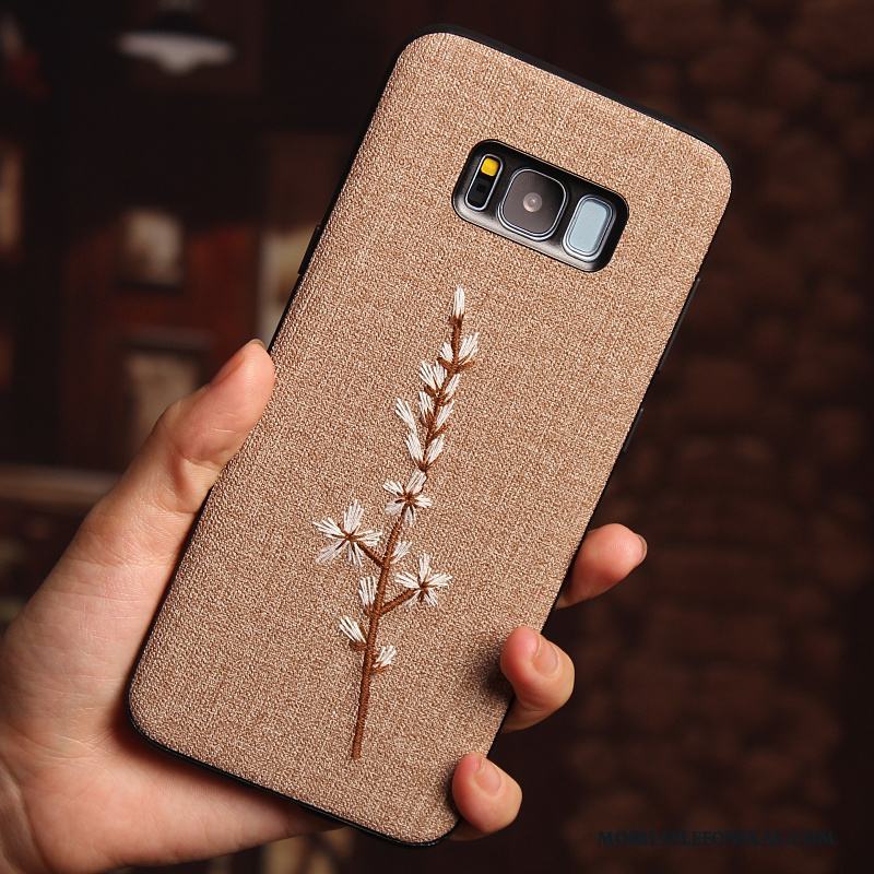 Samsung Galaxy S8+ Broderi Silikon Fallskydd Mobil Telefon Skal Telefon Personlighet Stjärna