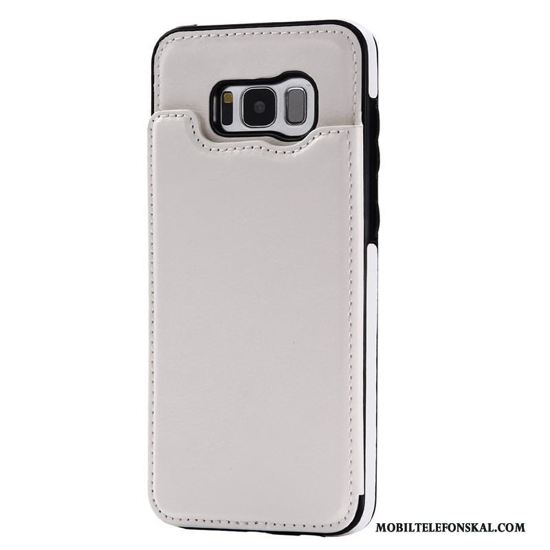 Samsung Galaxy S8 Clamshell Skal Telefon Plånbok Kort Skydd Fodral Spänne
