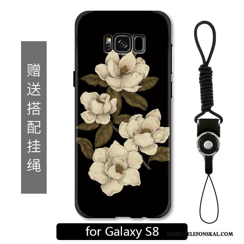 Samsung Galaxy S8 Fallskydd Fodral Skal Telefon Blommor Lyxiga Färg Stjärna