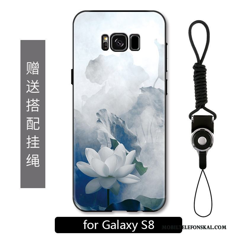 Samsung Galaxy S8 Fallskydd Fodral Skal Telefon Blommor Lyxiga Färg Stjärna