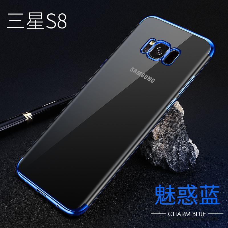 Samsung Galaxy S8 Fallskydd Skal Telefon Silikon All Inclusive Transparent Röd Mjuk