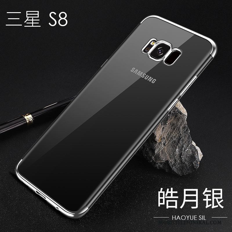 Samsung Galaxy S8 Fallskydd Skal Telefon Silikon All Inclusive Transparent Röd Mjuk