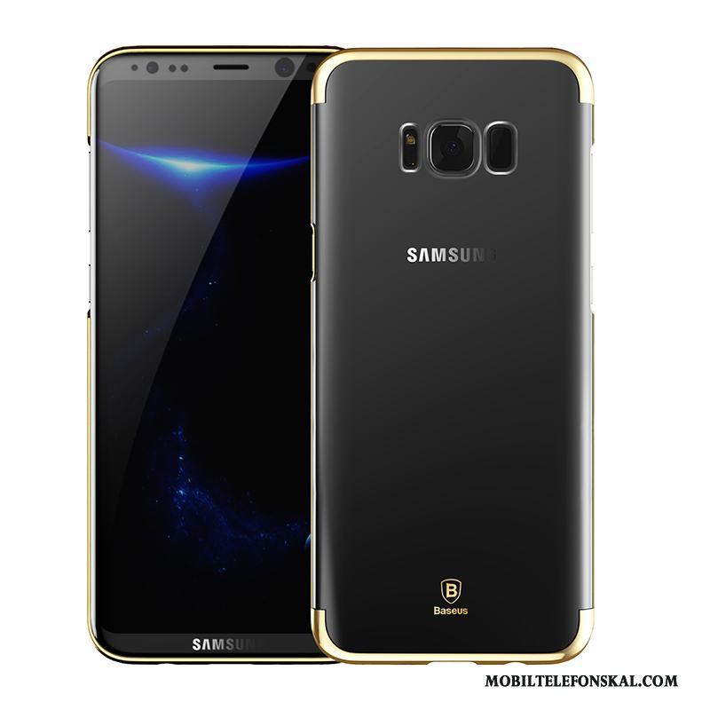 Samsung Galaxy S8 Fallskydd Slim Skal Telefon Trend Guld Fodral Transparent