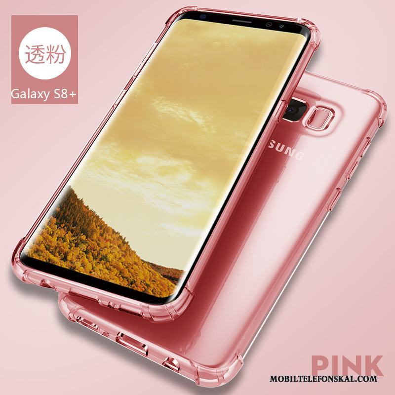 Samsung Galaxy S8+ Fodral Stjärna Skydd Transparent Mjuk Skal Telefon Tunn