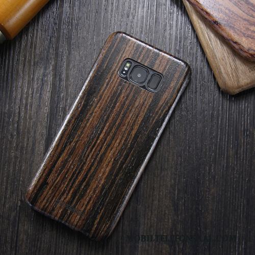 Samsung Galaxy S8 Fodral Trend Varumärke Massivt Trä Skal Telefon Skydd Slim Wood