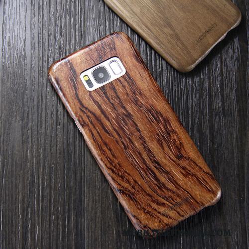 Samsung Galaxy S8 Fodral Trend Varumärke Massivt Trä Skal Telefon Skydd Slim Wood