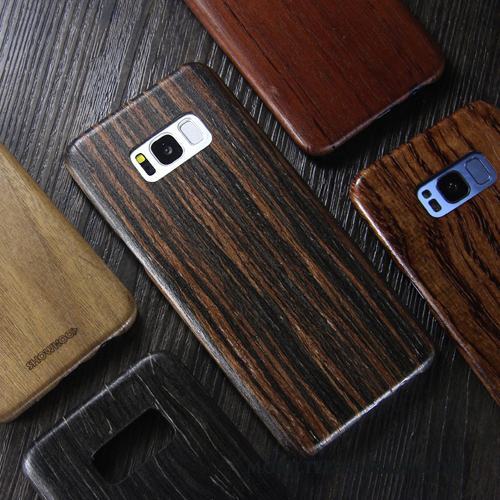 Samsung Galaxy S8 Fodral Trend Varumärke Massivt Trä Skal Telefon Skydd Slim Wood