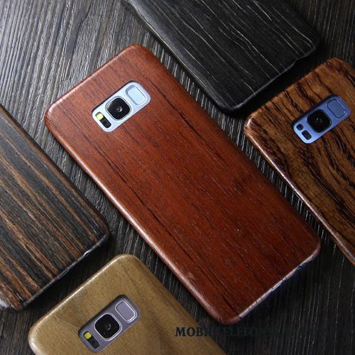 Samsung Galaxy S8 Fodral Trend Varumärke Massivt Trä Skal Telefon Skydd Slim Wood