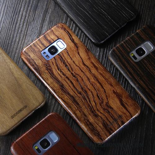 Samsung Galaxy S8 Fodral Trend Varumärke Massivt Trä Skal Telefon Skydd Slim Wood