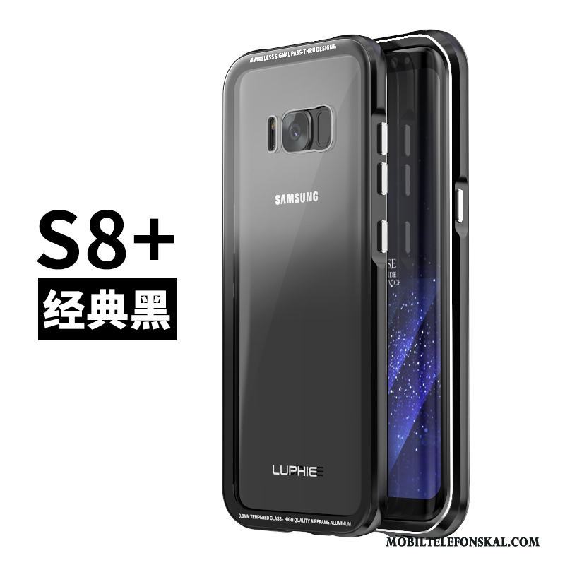 Samsung Galaxy S8+ Frame Mobil Telefon Skydd Stjärna Fodral Blå Skal