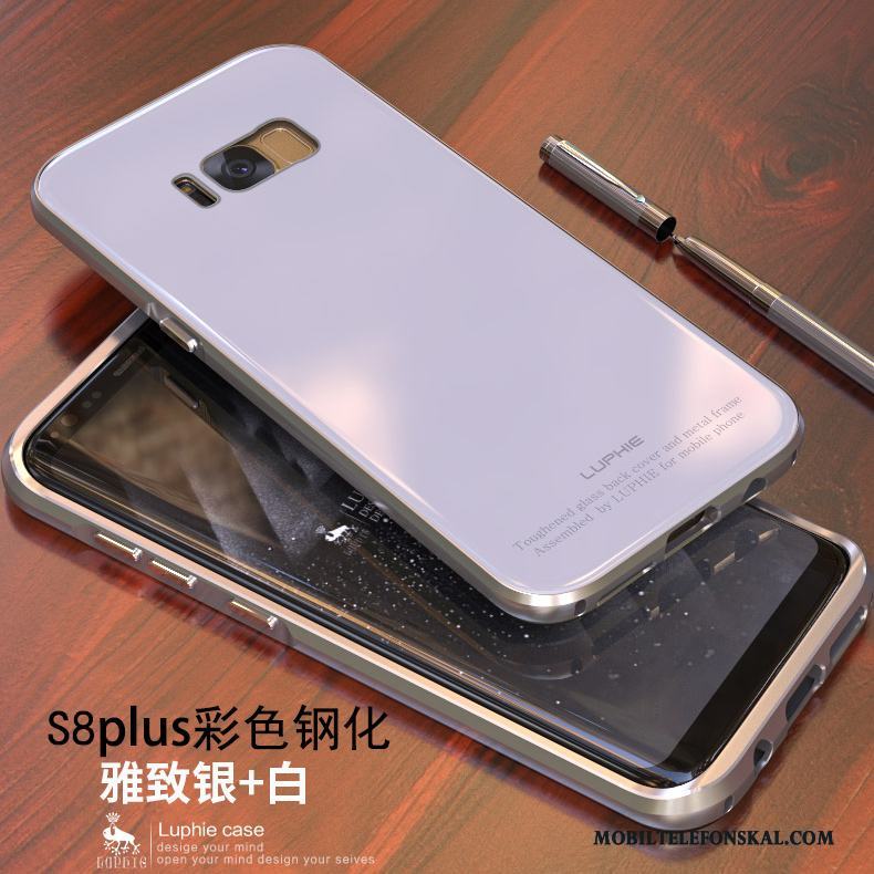 Samsung Galaxy S8+ Frame Mobil Telefon Skydd Stjärna Fodral Blå Skal