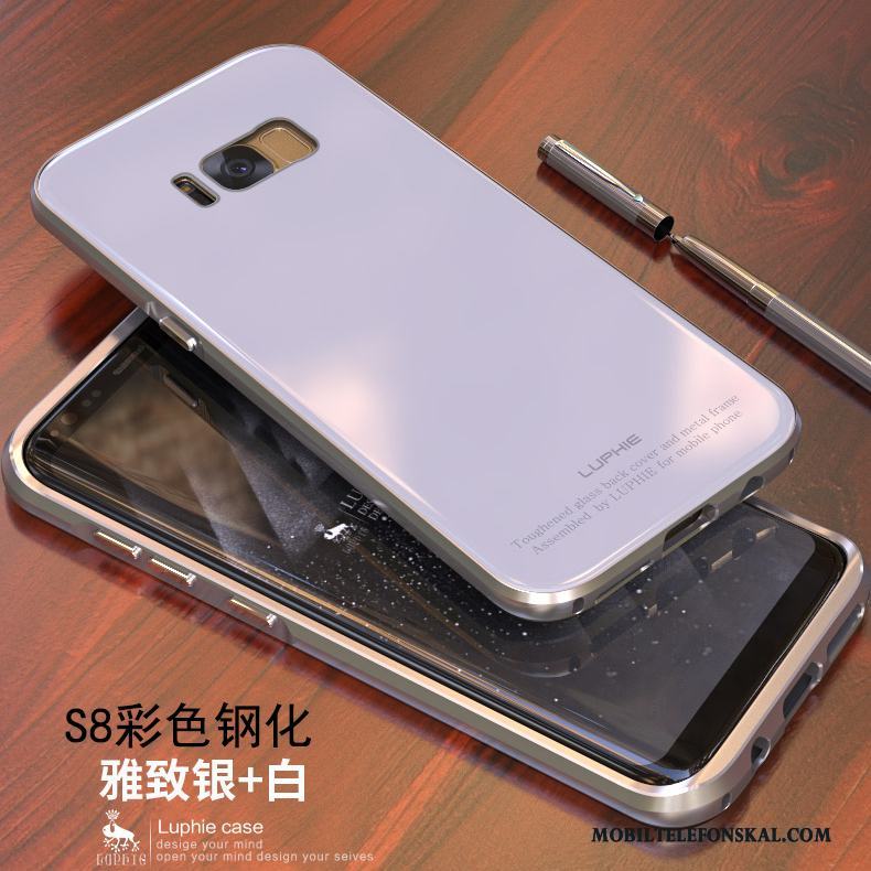 Samsung Galaxy S8 Frame Skal Telefon Skydd Stjärna Fodral Fallskydd Guld