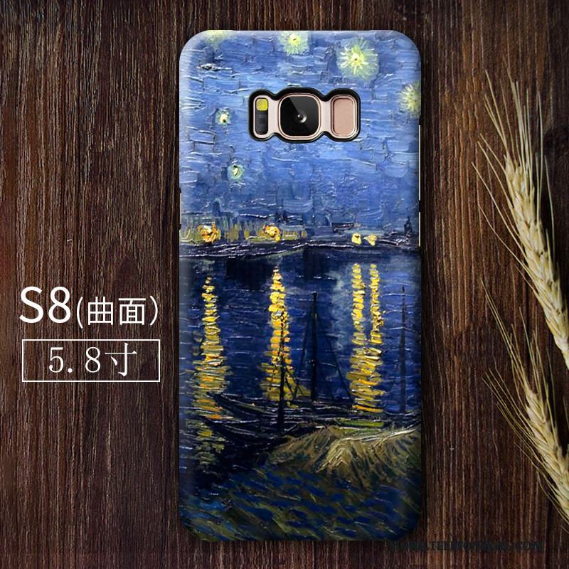 Samsung Galaxy S8 Hård Skal Telefon Grön Trend Fallskydd Hög Retro