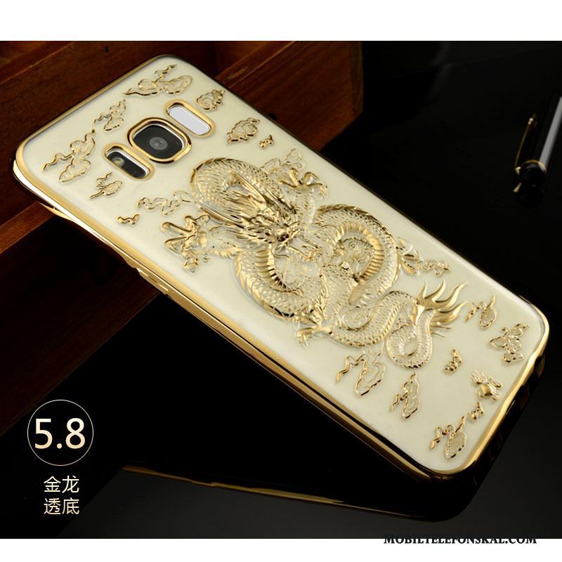 Samsung Galaxy S8+ Kinesisk Drake Stjärna Lättnad Skydd Skal Telefon Silikon Trend