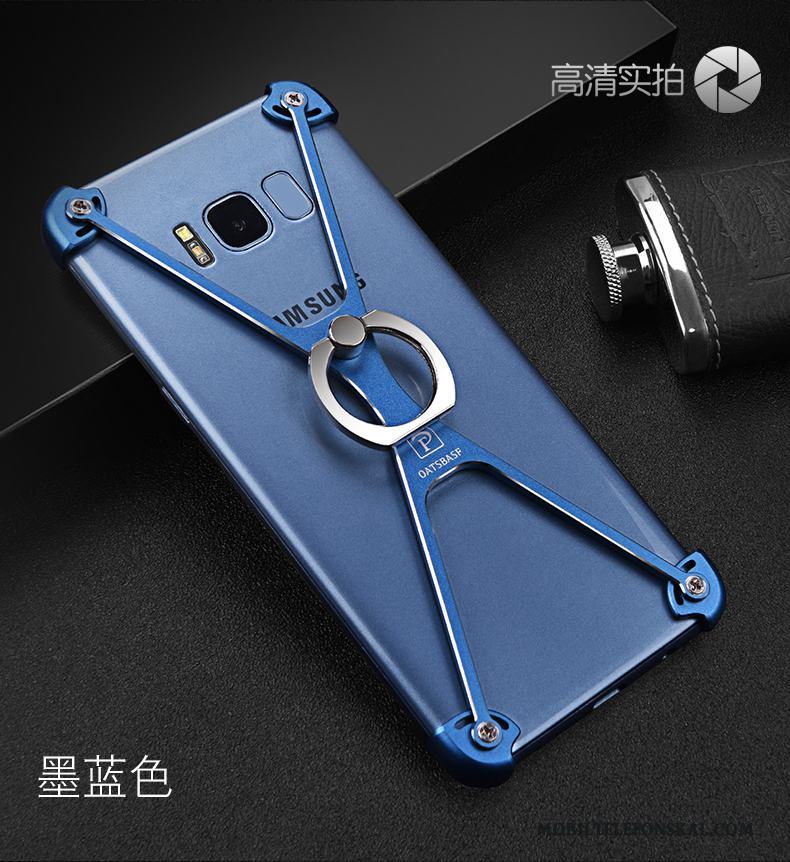 Samsung Galaxy S8+ Ring Frame Skal Purpur Trend Metall Stjärna